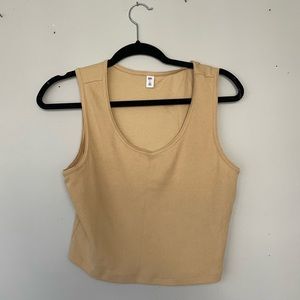 BP. Tan Cropped Tank Top